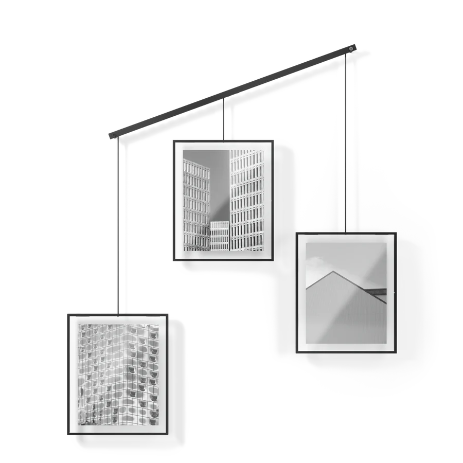 ALL GREY SUPPLY | Exhibit 8x10 Wall Picture Frames, Set of 3