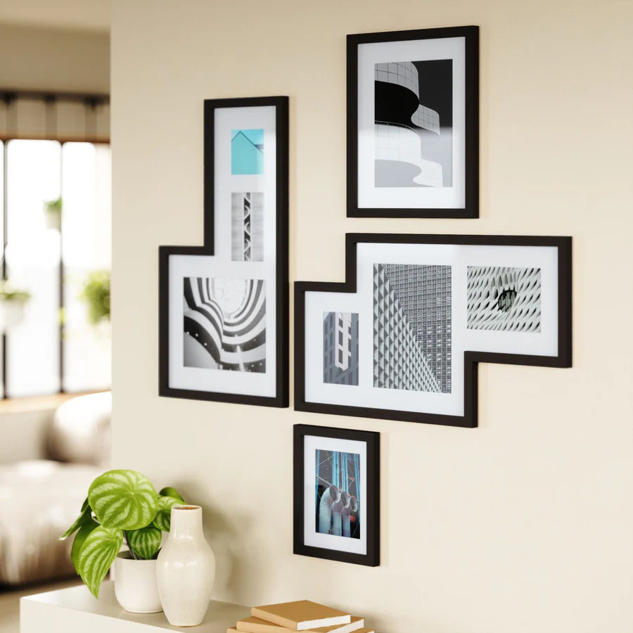 ALL GREY SUPPLY | Mingle Wall Picture Frames, Set of 4