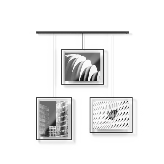 ALL GREY SUPPLY | Exhibit 8x10 Wall Picture Frames, Set of 3