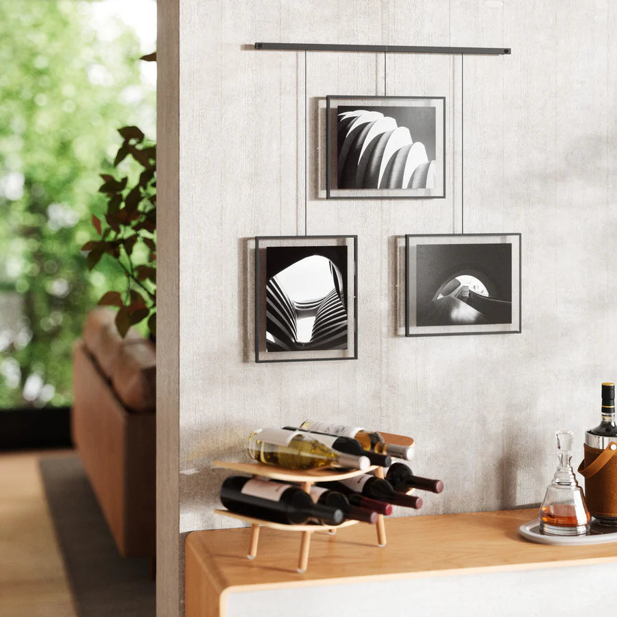 ALL GREY SUPPLY | Exhibit 8x10 Wall Picture Frames, Set of 3